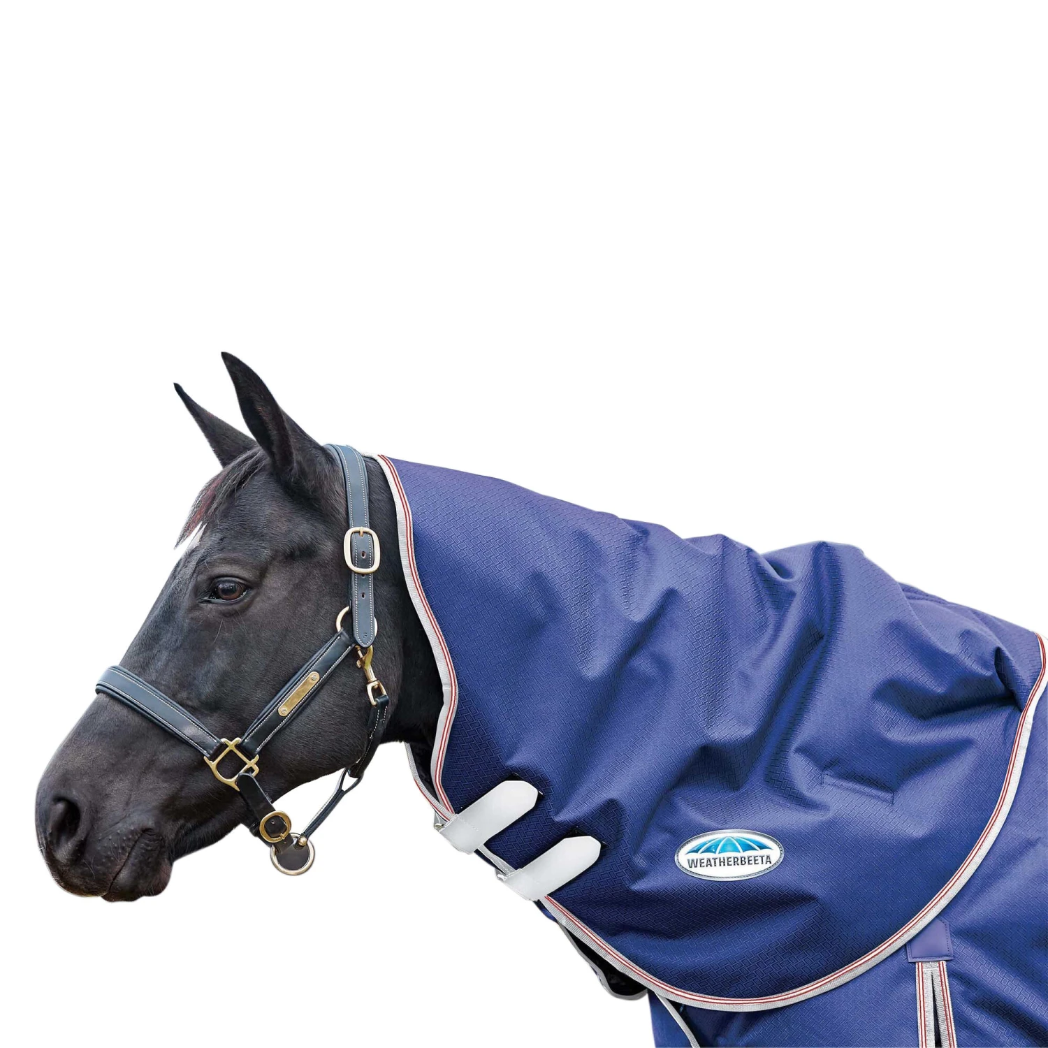 Weatherbeeta Comfitec Essential Medium Neck Rug (Navy/Silver/Red) 1 Weatherbeeta Comfitec Essential Medium Neck Rug (Navy/Silver/Red)