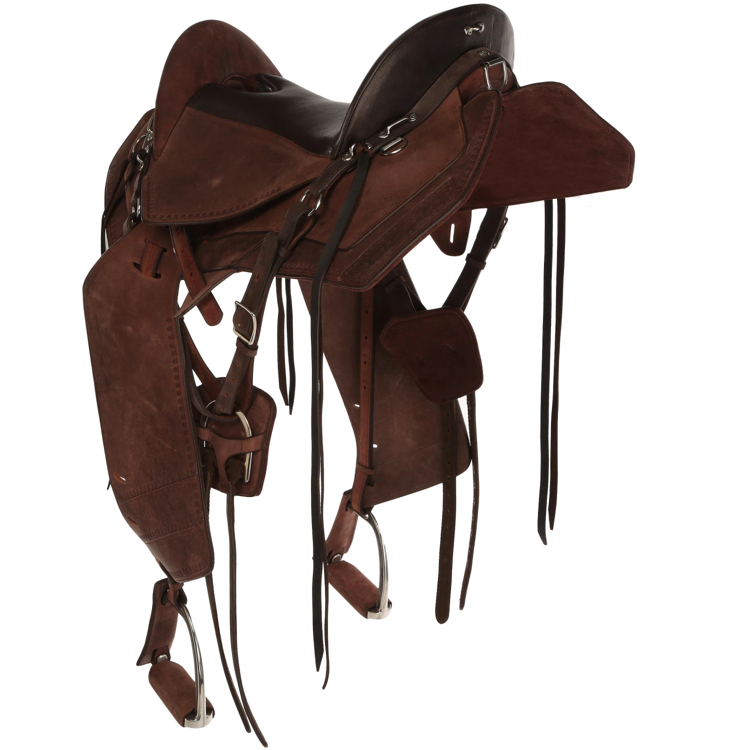 Horse Riding Hacking Saddle For Horse Escape - Brown 3 Horse Riding Hacking Saddle For Horse Escape - Brown - Image 3