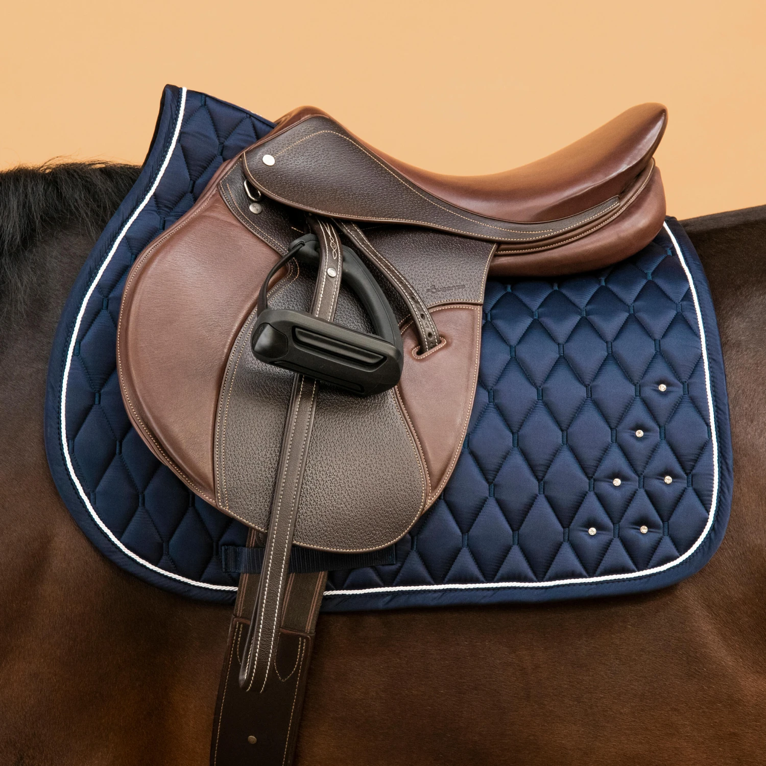 Horse And Pony Riding Rhinestone Saddle Cloth 500 3 Horse And Pony Riding Rhinestone Saddle Cloth 500 - Image 3