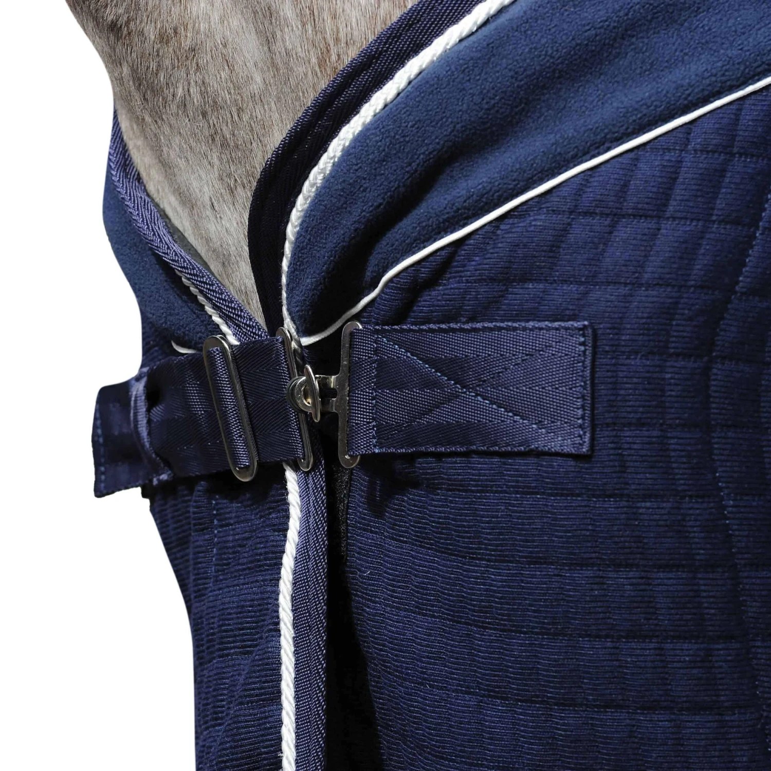 Weatherbeeta Thermocell StandardNeck Horse Cooler Rug (Navy/White) 1 Weatherbeeta Thermocell StandardNeck Horse Cooler Rug (Navy/White)