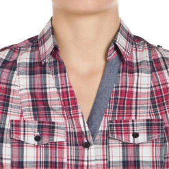 Sentier Women's Long-Sleeved Horse Riding Shirt - Pink And White Checks -Weatherbeeta Sales Store k284cce54ac3356b2f2bffdfd61d0ba3b