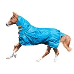 Highlander Original Lite Horse Turnout Rug & Neck Cover (Teal)