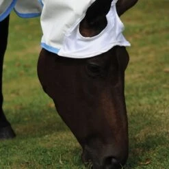 Weatherbeeta Comfitec Sweet Itch Shield Combo Neck Horse Turnout Rug (White/Blue) -Weatherbeeta Sales Store k33a2a22275e46b3d07b8103330dda499
