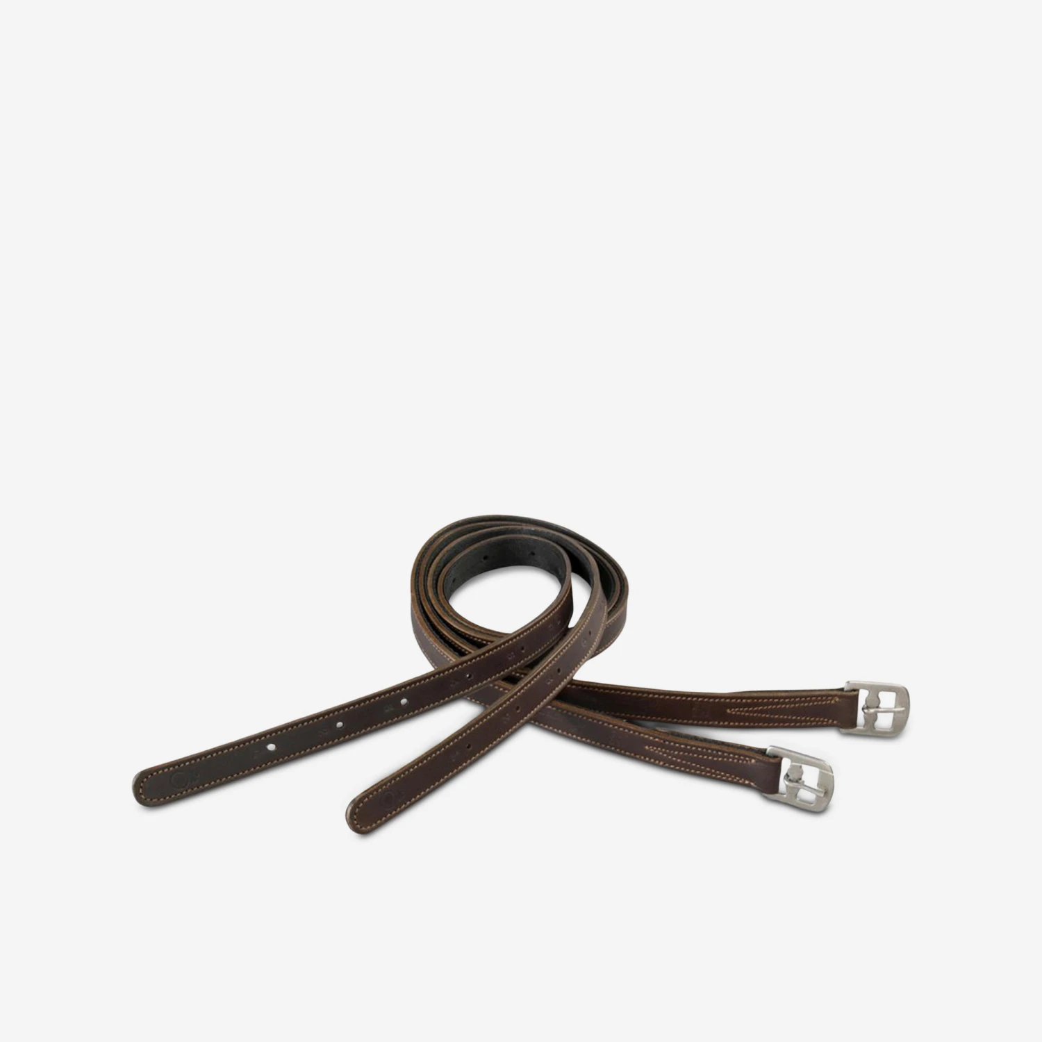 Adult/Kids' Horse Riding Stirrup Leathers Schooling - Brown 1 Adult/Kids' Horse Riding Stirrup Leathers Schooling - Brown