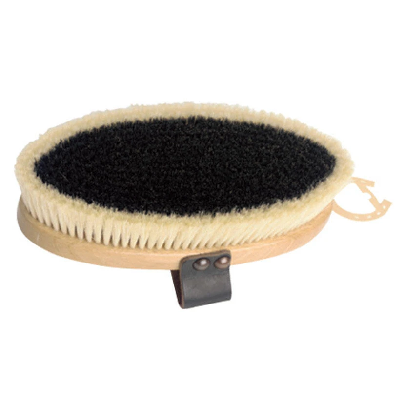 Superior Pure Bristle Body Brush Leather Strap (Black/White) 2 Superior Pure Bristle Body Brush Leather Strap (Black/White) - Image 2