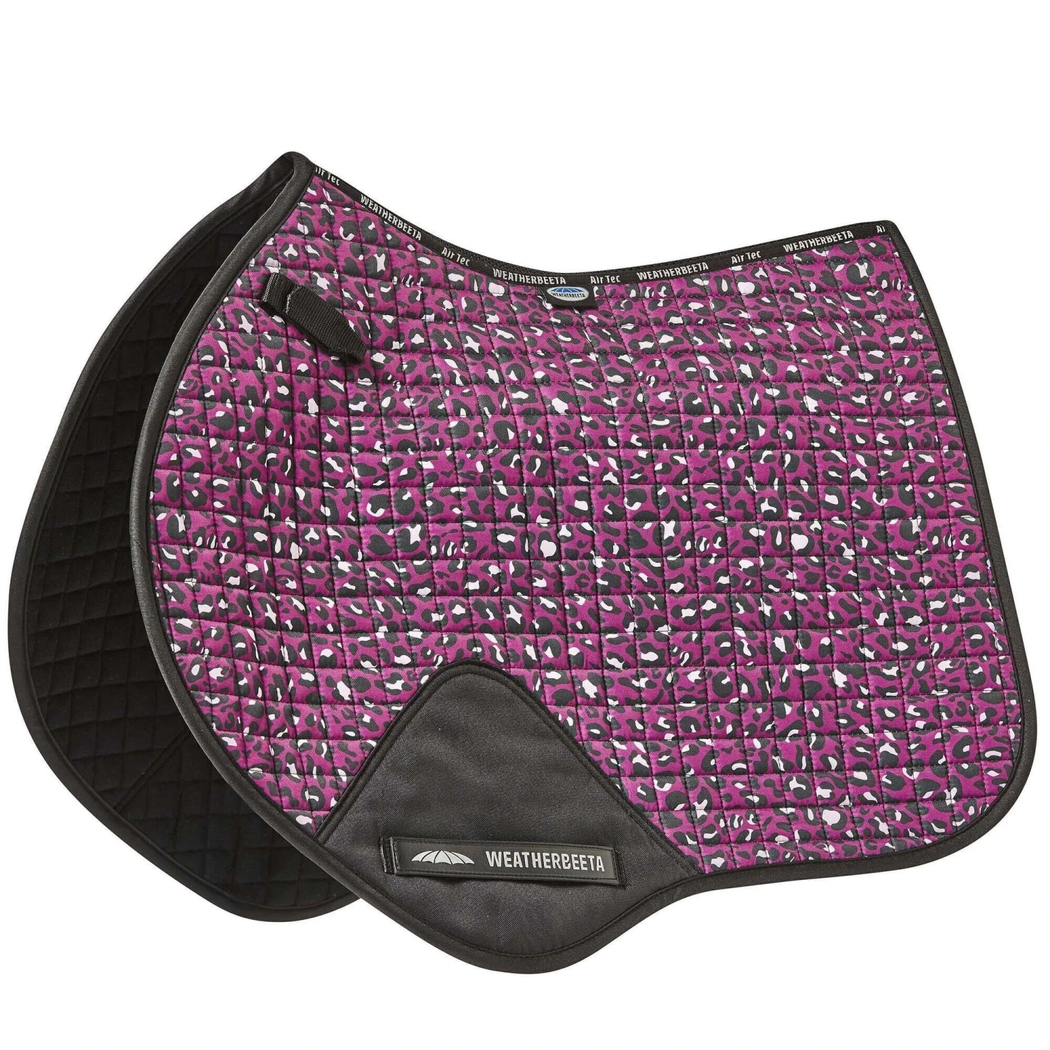 Weatherbeeta Prime Leopard Print Horse Jumping Saddlepad (Turquoise) 2 Weatherbeeta Prime Leopard Print Horse Jumping Saddlepad (Turquoise) - Image 2