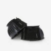 Horse Riding Rubber Overreach Boots For Horse And Pony 100 Twin-Pack - Black