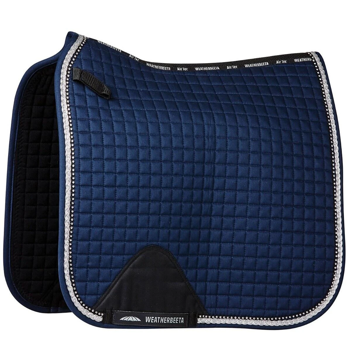 Weatherbeeta Prime Bling Dressage Saddle Pad For Horses (Black) 2 Weatherbeeta Prime Bling Dressage Saddle Pad For Horses (Black) - Image 2