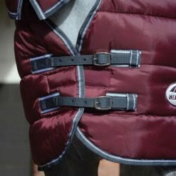 Weatherbeeta Comfitec Heavy 210d Channel Quilt Combo Neck Stable Rug (Maroon/Grey/White) -Weatherbeeta Sales Store k6e7d676f9caf6ac6761ec4368bd7d827