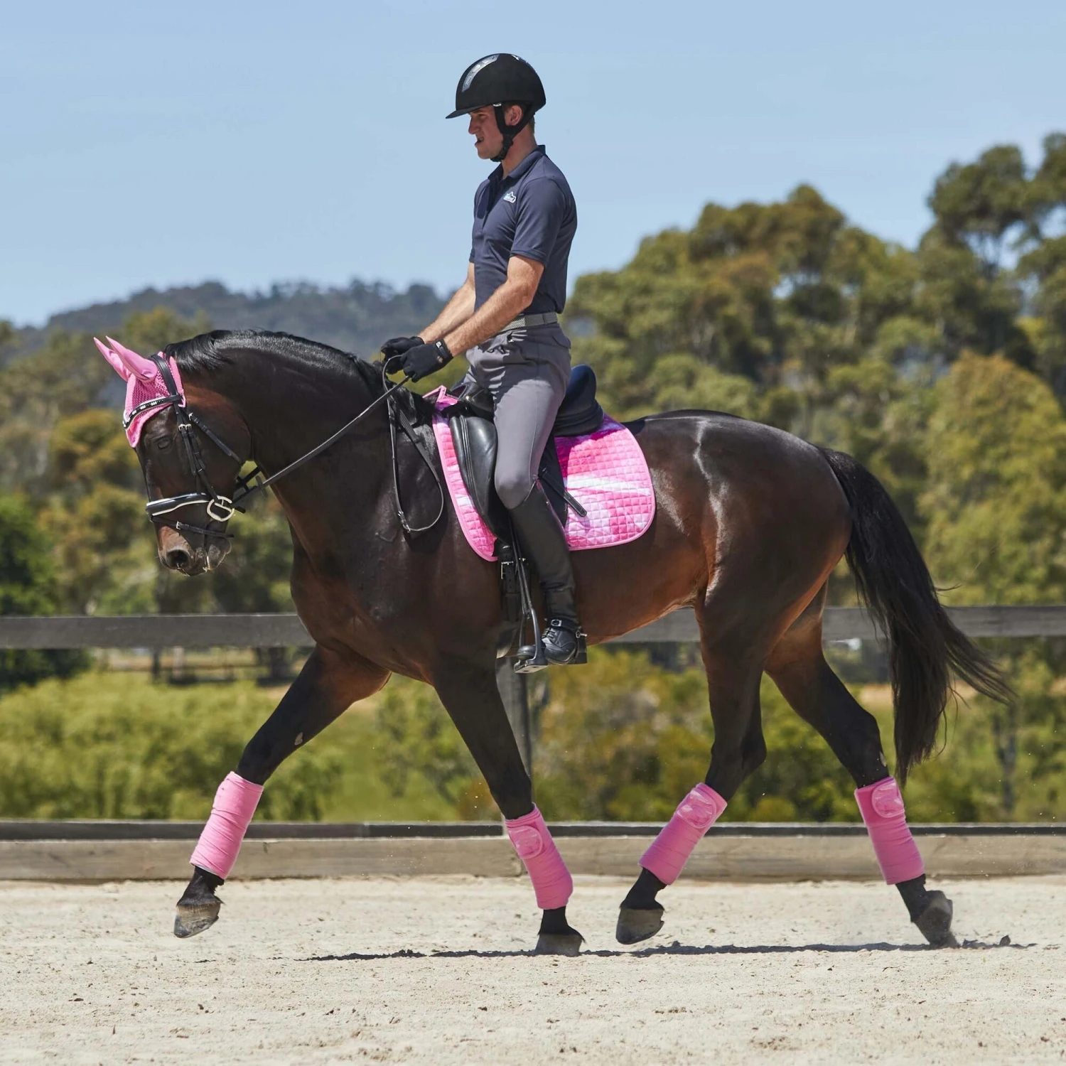 Weatherbeeta Prime Marble Horse Dressage Saddlepad (Purple) 3 Weatherbeeta Prime Marble Horse Dressage Saddlepad (Purple) - Image 3
