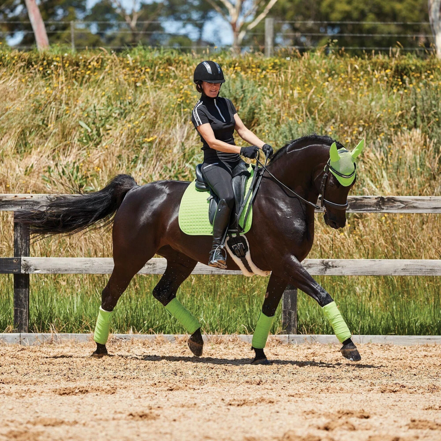 Weatherbeeta Prime Horse Dressage Saddlepad (Lime Green) 2 Weatherbeeta Prime Horse Dressage Saddlepad (Lime Green) - Image 2