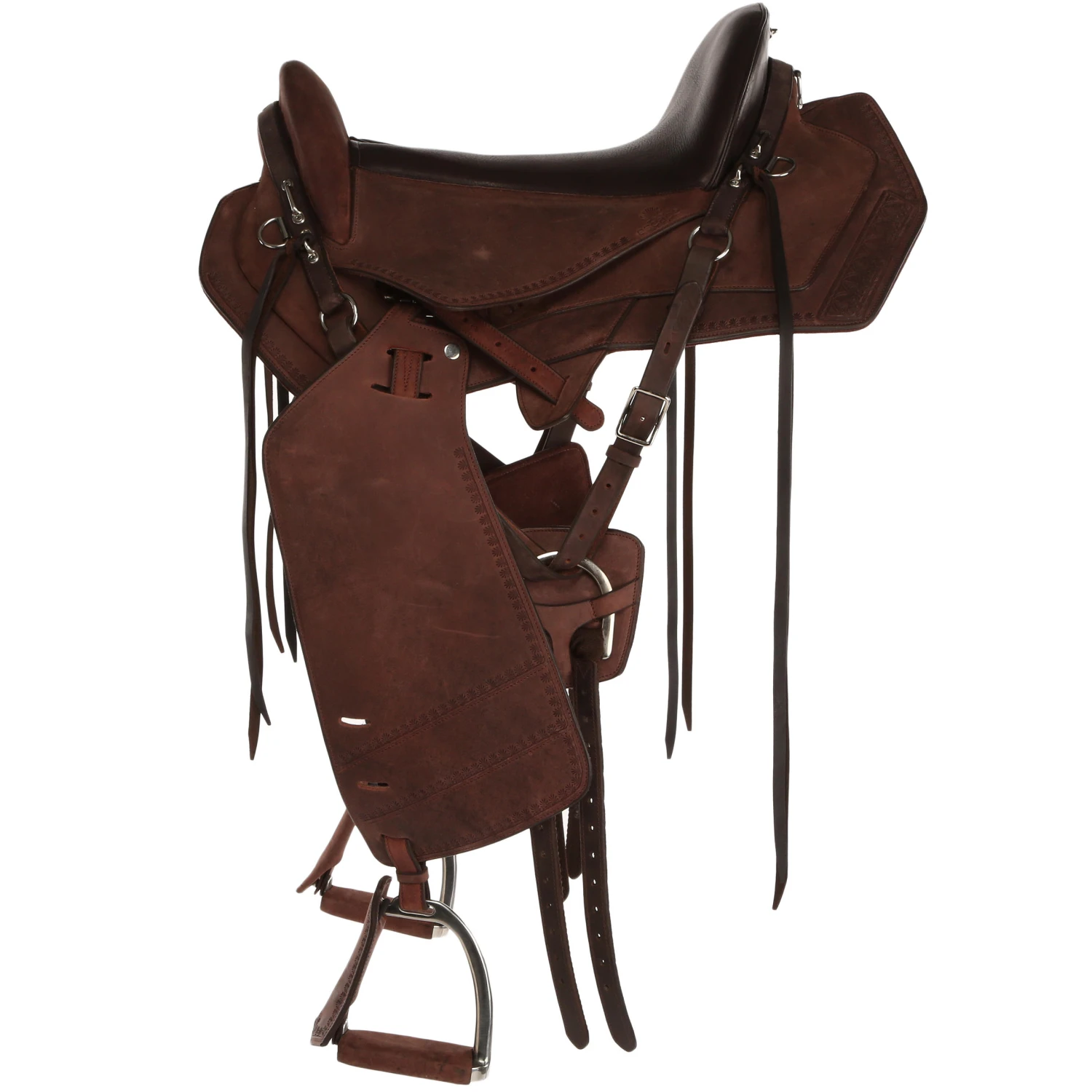 Horse Riding Hacking Saddle For Horse Escape - Brown 2 Horse Riding Hacking Saddle For Horse Escape - Brown - Image 2