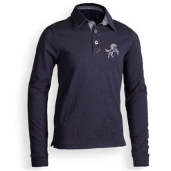 Boys' Horse Riding Long-Sleeved Polo 100 -Weatherbeeta Sales Store ka638b46597b6c26d9774cc7706720c69