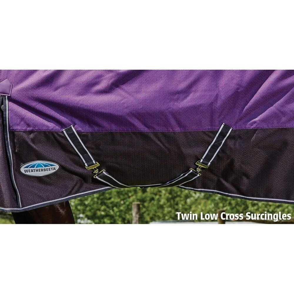 Weatherbeeta Comfitec Heavy Plus Dynamic Detachaneck Turnout Rug (Purple/Black) 4 Weatherbeeta Comfitec Heavy Plus Dynamic Detachaneck Turnout Rug (Purple/Black) - Image 4