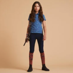 Girls' Horse Riding Short-Sleeved Polo Shirt 140 -Weatherbeeta Sales Store kba67d6dd9ec24265cdcefab45e84f413