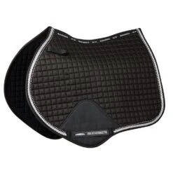 Weatherbeeta Prime Bling Jump Shaped Saddle Pad For Horses (Black)