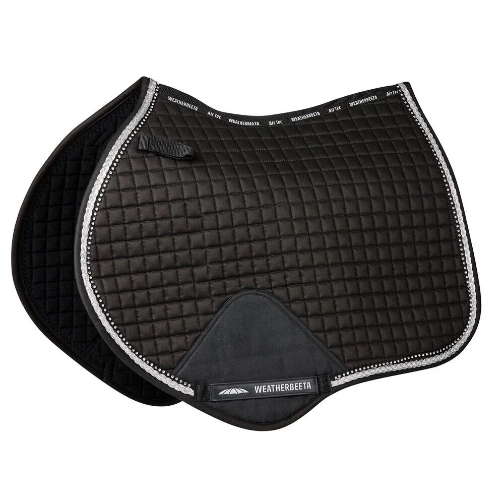 Weatherbeeta Prime Bling Jump Shaped Saddle Pad For Horses (Black) 1 Weatherbeeta Prime Bling Jump Shaped Saddle Pad For Horses (Black)