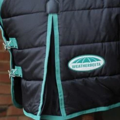 Weatherbeeta GreenTec StandardNeck Medium Lightweight Horse Stable Rug (Black/Bottle Green) -Weatherbeeta Sales Store kde1271a6ec086370b5219ffa8eeb974e