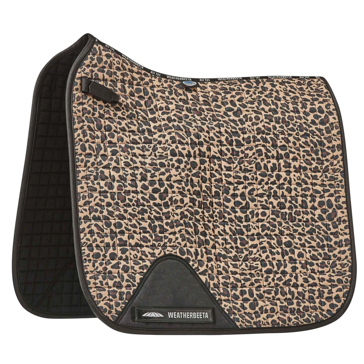Weatherbeeta Prime Leopard Print Horse Dressage Saddlepad (Turquoise/Black) 5 Weatherbeeta Prime Leopard Print Horse Dressage Saddlepad (Turquoise/Black) - Image 5