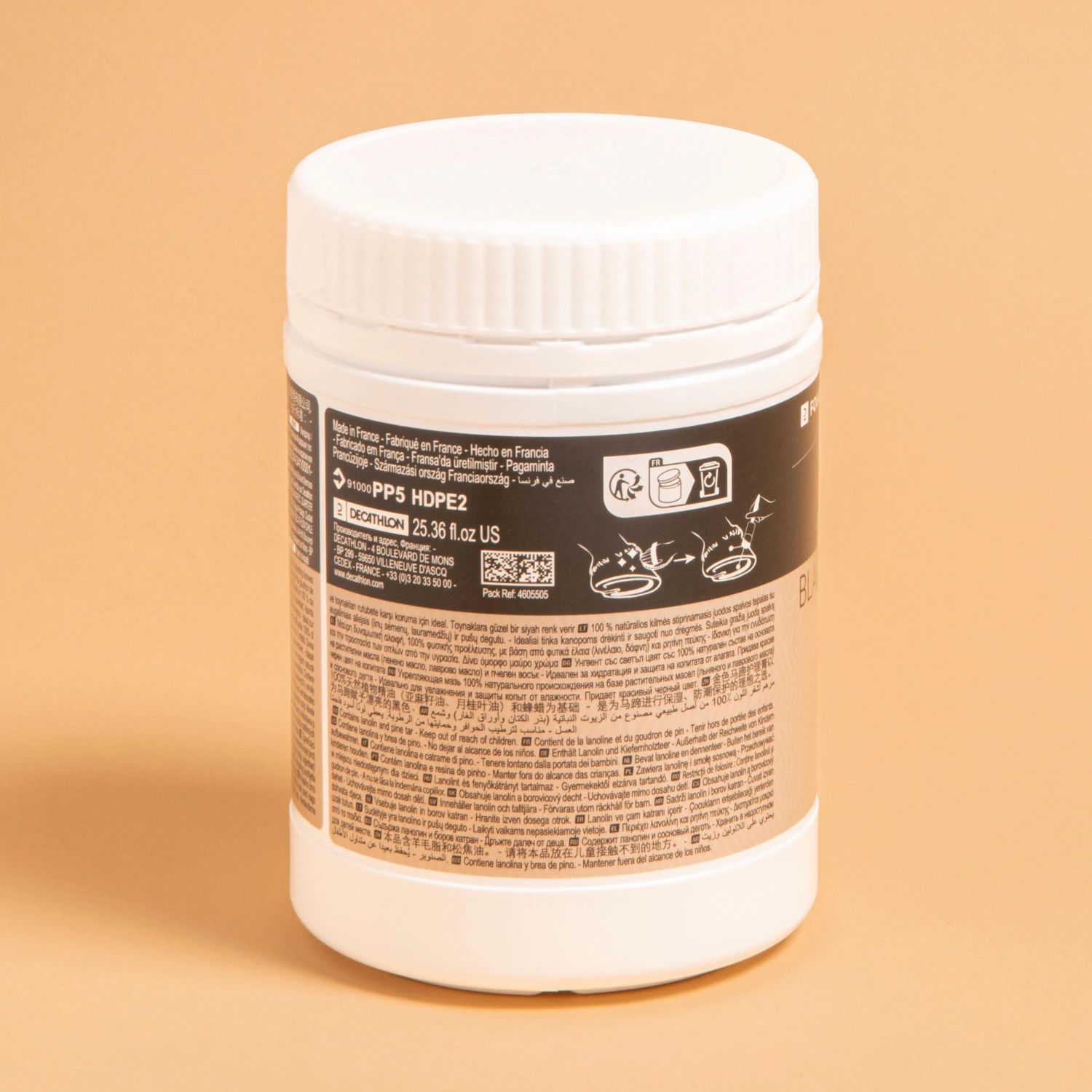 Natural Hoof Grease For Horse And Pony Top Fortifying Ointment 750 Ml - Black 2 Natural Hoof Grease For Horse And Pony Top Fortifying Ointment 750 Ml - Black - Image 2