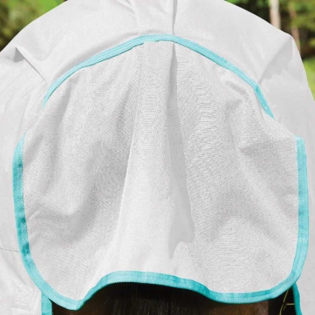 Weatherbeeta GreenTec Plus Combo Neck Lightweight Horse Turnout Rug (Light Grey/Bottle Green) 2 Weatherbeeta GreenTec Plus Combo Neck Lightweight Horse Turnout Rug (Light Grey/Bottle Green) - Image 2